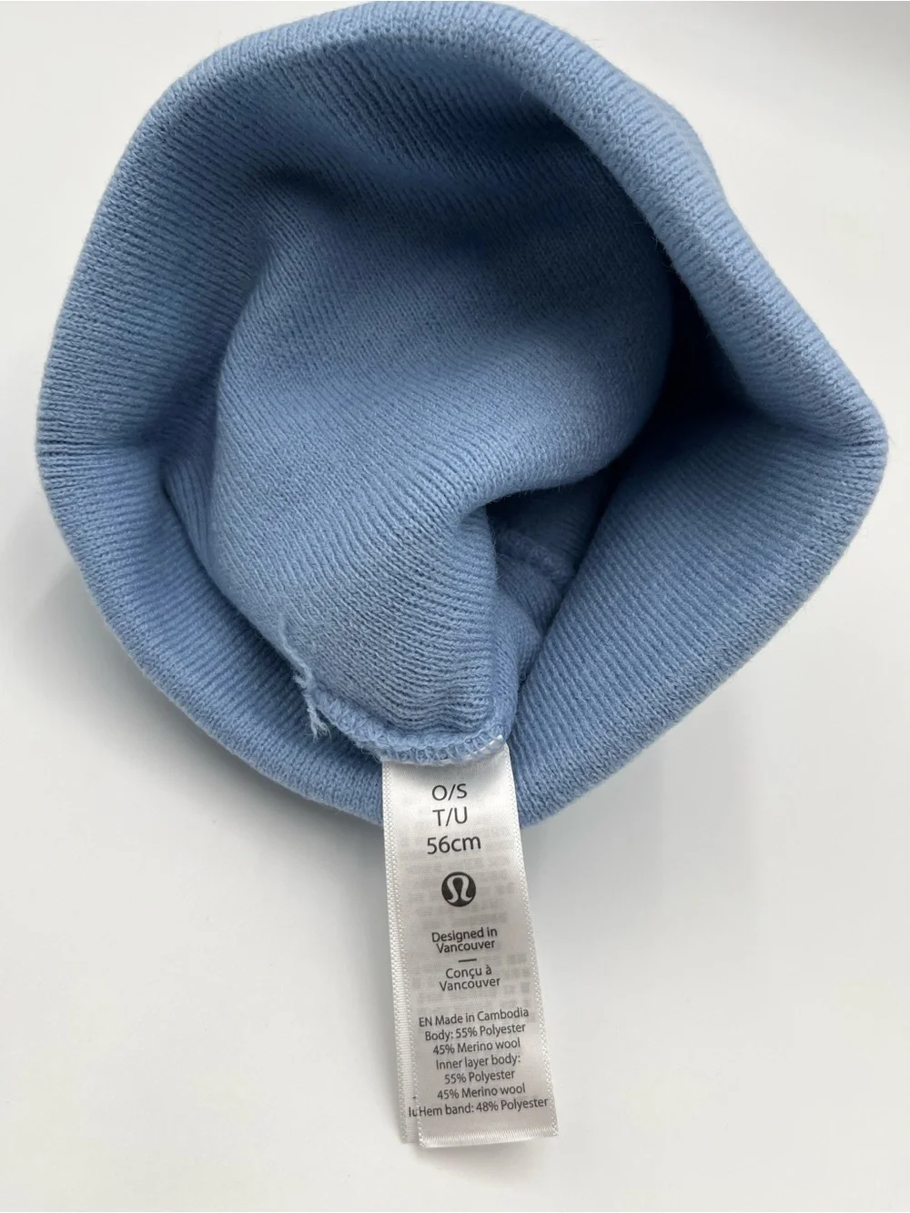NWT Lululemon Beanie light blue Unisex